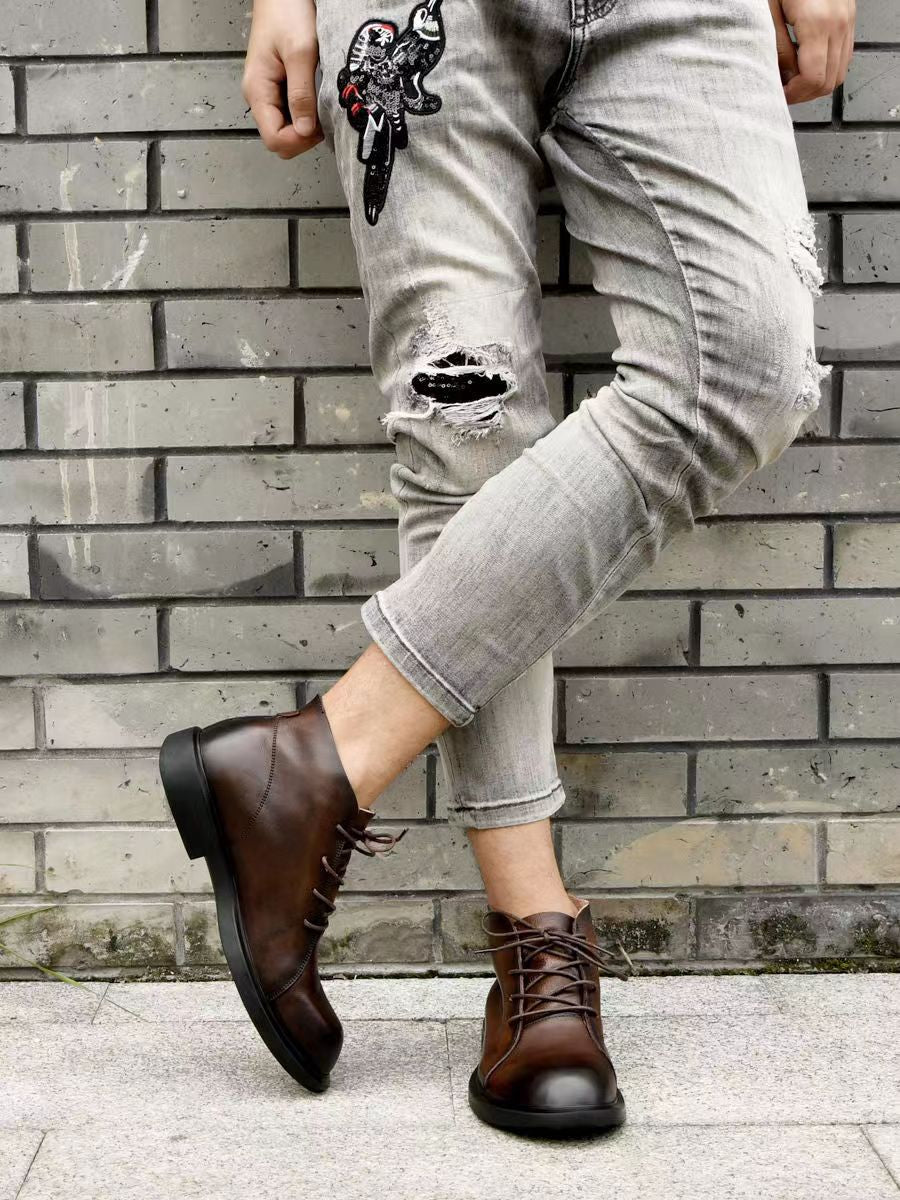 Fashion Vintage Martin Boots Men'S Series